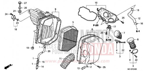 AIR CLEANER NSA700A8 de 2008